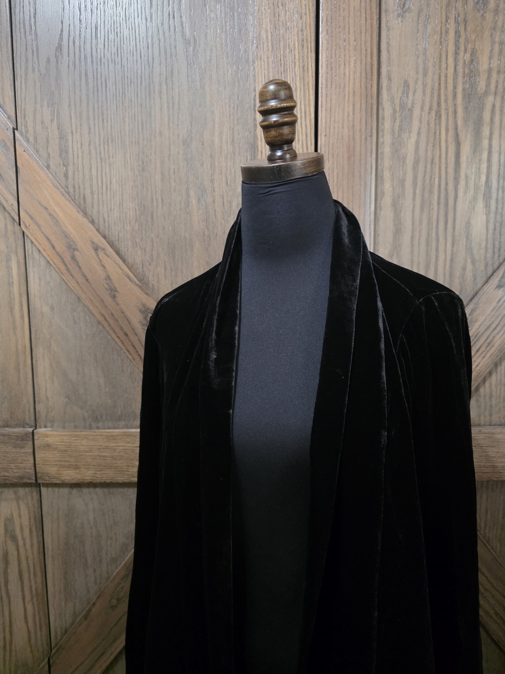 Eileen Fisher Black Velvet Jacket - Picture 2 of 4